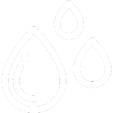 Water drop icon indicating evaluation of roof barriers that prevent leaks and water intrusion during high winds.