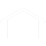 House frame icon symbolizing inspection of roof-to-wall connections to ensure structural strength during storms.