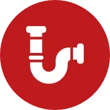 Pipe icon representing plumbing inspection for leaks, corrosion, and material type.