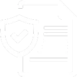 Shield and document icon representing how 4-point inspections help homeowners qualify for insurance coverage or renew policies.