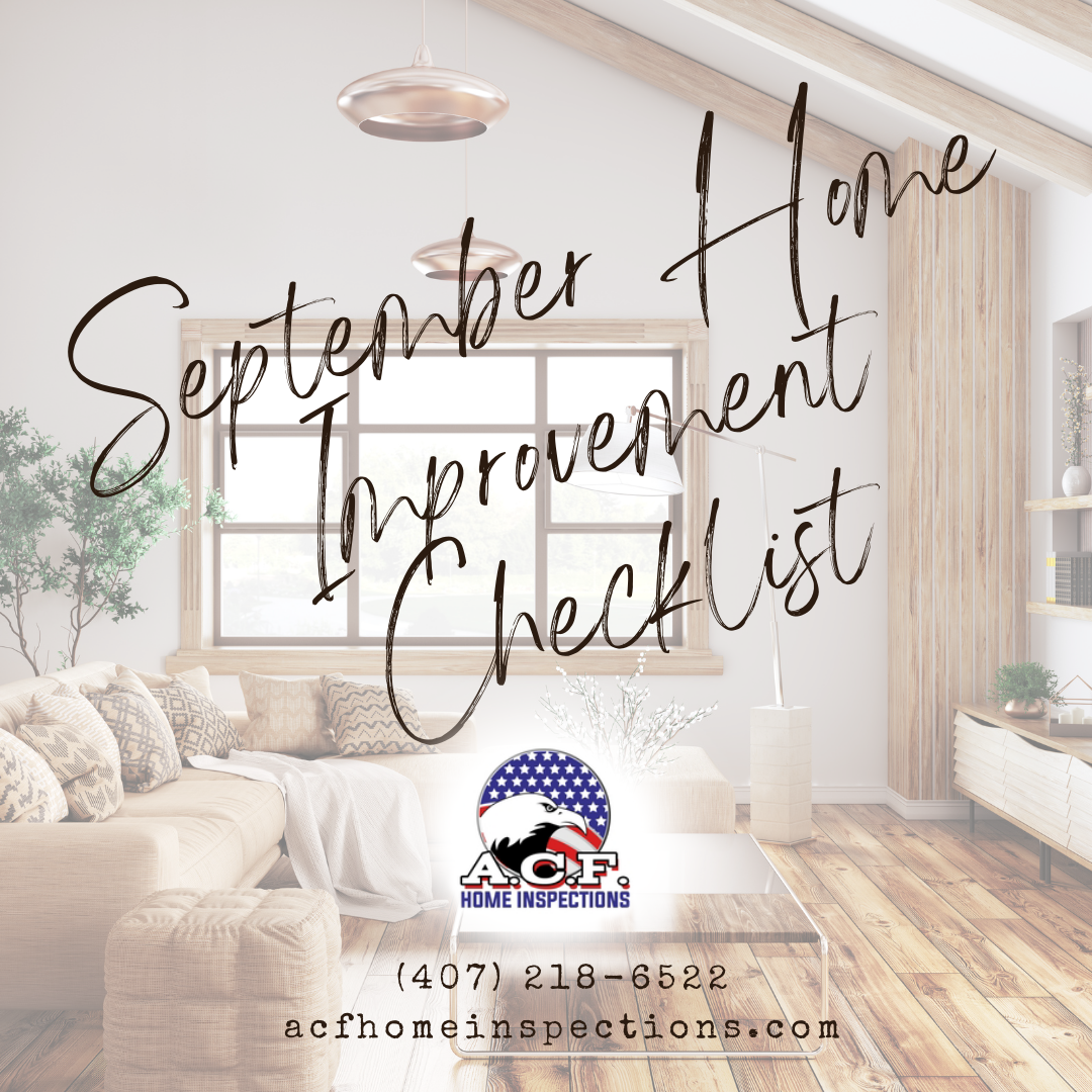 Orlando Home Inspection Services | September Home Improvement Checklist | Orlando FL 